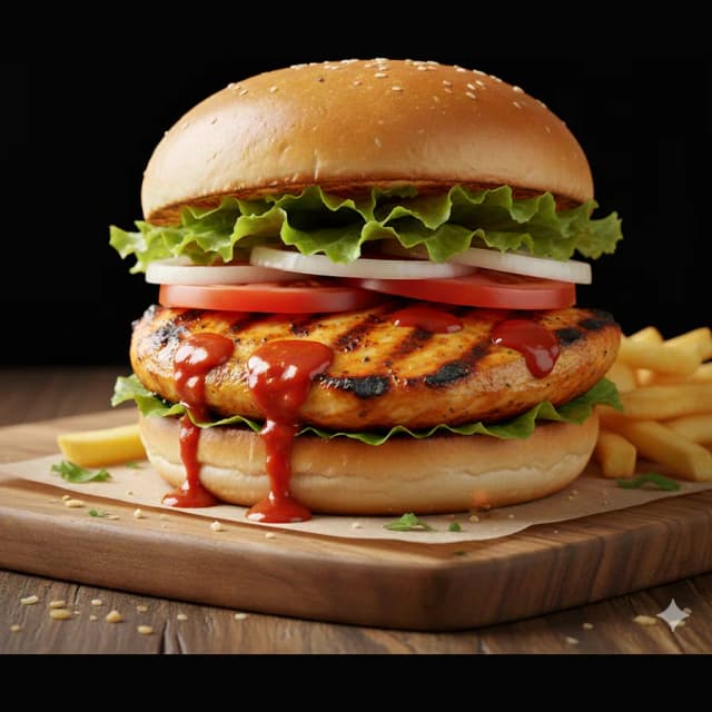 The Fryer House Peri Sando, a grilled peri peri chicken sandwich